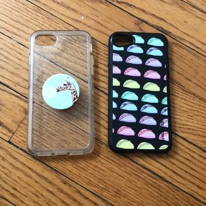 2 iPhone 7/8 cases one otter box one smartish